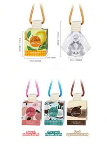 8ml Aroma Pendant Air Freshener, Remove Odors And Has A Long-Lasting Fragranceo Freshen The Air In Bathrooms, Decorate Cars And For Aromatherapy, Wonderful Winter Gift For Women And An Excellent Gift For Best Friends