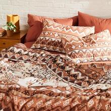 Boho Comforter Set 8 Pieces All Season Reversible Bed In A Bag Lightweight Soft Bedding Breathable Warm Brown 90X90 - Terracotta - View 3
