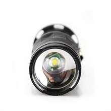 Voberry Mini Q5 LED Flashlight Torch Adjustable Focus Zoom Light Lamp Black/Clear - White Light - View 6