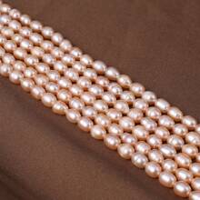 1 cuerda de perlas de agua dulce naturales sueltas, charms espaciadores para hacer collares, pulseras y accesorios de joyería para mujeres y hombres