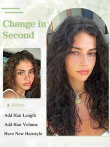 4PCS 12 Inch Clip In Hair Extensions, Invisible Lace Weft,Synthetic Natural Soft Hair Extensions,Suitable For Women And Girls For Daily Or Party Use. - Multicolor - View 6