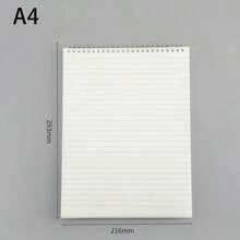 Flip Cover Notebook, A6, A5, B5, A4 Size, 160 Pages With Lined Paper