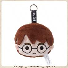 Harry Potter Series Plush Magic Hanging Bag Decor - Harry Potter Head Charm, Wand, Hogwarts School Keychain Charm, Harry Potter IP Merchandise, Collectible Gift For Fans