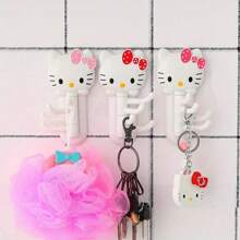 Sanrio [Rotating Hook For Towels & Keys] Adorable Rotating Hook - Hook Up Versatile For Towels, Bags & Keys, Traceless Wall Decor, Perfect For Kitchen & Bathroom, Kitchen Storage Utensils, Room Decoration, Suitable For Kitchen, Restaurant, Party, Camping, Gathering, Gift For Friends, Family Gift