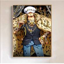 ONE PIECE Set Of 1/3/6 Pcs Anime One Piece TRAFALGAR LAW Poster Funky Canvas Wall Art Posters & Prints For Dorm Bedroom Living Room Decor ( Unframed)