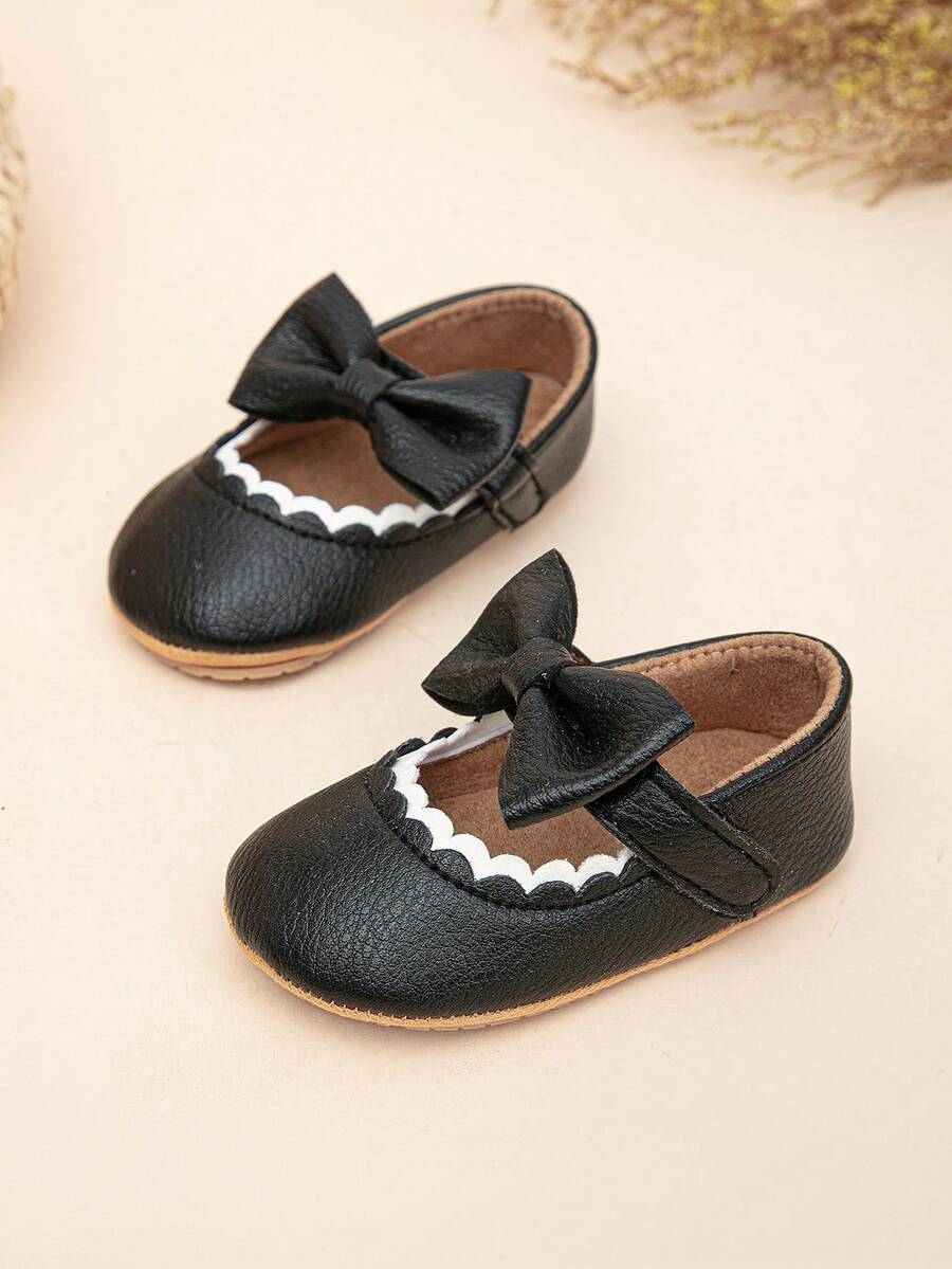 Cute Bow Newborn Infant Shoes, Soft & Comfortable Princess Shoes For Infant Girls 6-12 Months, Spring/Summer