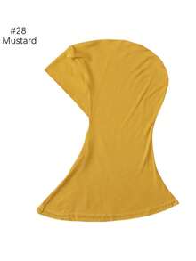 1pc Women Abaya Accessories Solid Color Instant Cover Head, Prayer Casual Pleated Headscarf, Practical Headscarf, Instant Long Khimar Hijab Turban, Suitable For Daily Use All Year Round Headband Veiled Clothes - Header Model - View 33