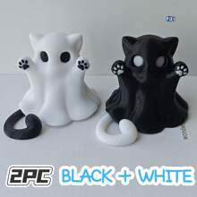 1pc Modern Synthetic 3D Printed Ghost Key Holder - Halloween Ghost Pendant, Powered Without Electricity, Holiday Gift
