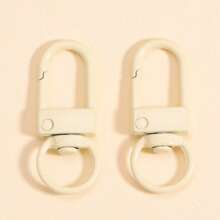 10pcs Colorful Metal Spring Trigger Snap Hooks, Zinc Alloy Jewelry DIY Accessories For Keychain, Bag, Earphone