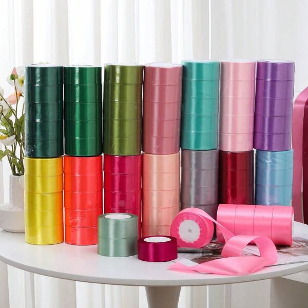 1 peça/5 peças 4 cm fita de cetim luxuosa feita à mão em forma de rosa, material para artesanato, para bolo de dia dos namorados, confeitaria, embrulho de presente, casamento, aniversário, decoração de festa, acessórios para fazer laços
