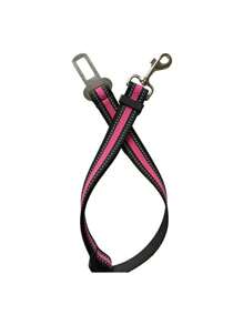 Cuerda de tracción reflectante de nailon para perros pequeños y medianos, con hebilla de ajustable para el automóvil