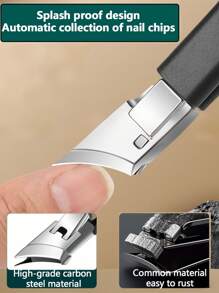 Três Conjuntos de Cortadores de Unhas Biselados com Bico de Águia, Cortadores de Unhas Domésticos de Grande Abertura, Conjunto de Cortadores de Manicure Grossos e Duros de Alta Qualidade, nas Cores Preto, Verde e Laranja