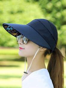 Quick-Dry Ponytail Hat For Women, Summer Sun Protection Hat With Face Mask Hanging Hole, Baseball Cap Style - Multicolor - View 11