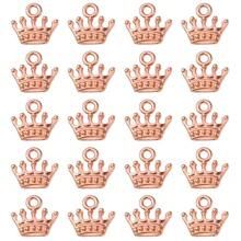 20pcs Zinc Alloy Charms Lead Free & Cadmium Free Crown Shape Crown DIY Jewelry Accessory