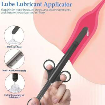 1 Pezzo Lubrificante Pulizia Lubrificante Giocattolo Sessuale , Lubrificante Anale / Vaginale Per Enema, Strumenti Di Iniezione Con Siringa, Forniture Per Adulti