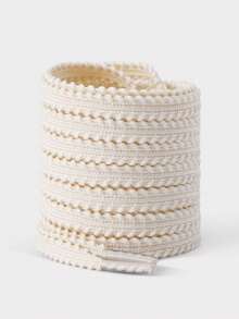 Athletic Shoelace Replacement String, Black & White Wheat Design Suitable For Men & Women - Multicolor - View 8