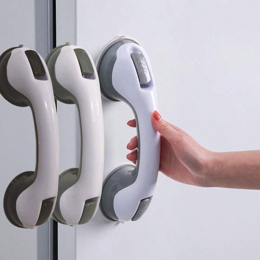 1Pc Shower Handle Grab Bars For Bathroom Shower Handle With Strong Hold Suction Cup Grip Grab In Bathroom Bath Handle Grab Bars For Bathroom Safety Grab Bar
