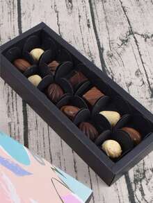 150/50 件巧克力纸松露包装纸巧克力杯衬垫、糖果杯、松饼甜点杯、纸杯蛋糕或迷你零食，多种颜色（黑色、白色、卡其色），派对装饰，礼品茶会，非常适合商业面包店和家庭面包师，圣诞派对，圣诞装饰，圣诞礼品和装饰品 - 彩色 - 查看 3