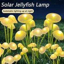 Solar Energy, LED, Jellyfish Lamp, Outdoor, Garden, Atmosphere Decoration, Atmosphere Lamp, Mushroom Lamp, Lawn Lamp
