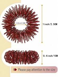 Acupressure Massage Fidget Rings,Colorful Mini Spring Decompression Finger Massage Ring, Mini Finger Massagers For Ring Finger, Multi-Color Mini Ring Finger Massaging Rings,Small Sensory Finger Rings - Relieve Stress And Tension With Portable Finger Massager For Men And Women - Multicolor - View 7