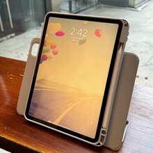 Magnetische afneembare tabletbeschermhoes, geschikt voor iPad 11e generatie (A16), 3+Y-vouw, met penhouder, kristalheldere acryl onderkant, geschikt voor iPad 10e generatie 10,9-inch beschermhoes, geschikt voor iPad Pro 11" (2020/2021/2022), geschikt voor iPad Air 4/5/6/7 (10,9/11 inch), geschikt voor iPad Mini 7/6, 8,3-inch, tablet met multi-hoekondersteuning, intelligente slaapfunctie, geschikt voor iPad beschermhoes