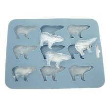 1pc Silicone Ice Cube Mold, Suitable For Jelly, Candy, Cookie And Chocolate - Multicolor - View 5