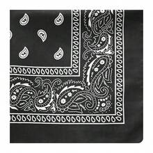1pc Outdoor Sports Paisley Bandana, Colorful Retro Paisley Flower Motorcycle Face Mask, Versatile Fashionable Paisley Flower Scarf Neckerchief For Dress - Multicolor - View 16