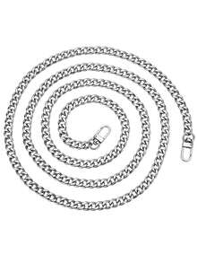 专业级 47 英寸扁平斜挎链带 | 重型锻铁替换带，带 10 毫米加固边缘和 360° 旋转扣 - 通用手拿包/钱包/手提包配件（古金色）