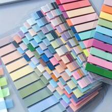 400pcs/200pcs Morandi Color Index Labels, Transparent Sticky Flags, Various Pastel And Vintage Colors, Rectangular Colored Index Cards, Suitable For Office, Study And Gift Wrapping, Organization And Storage
