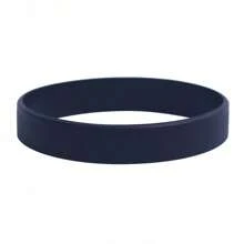 Sports Outdoor Solid Colour Silicone Bracelet, Glossy, Expansion Activity Split, Football Basketball Rugby Sports, Hand Circle Wristband, Black White Purple, Playoff Essentials