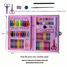 Kids Water Color Marker Set, Children's 42/150/208pcs Painting Brush Art Supplies For 6.1 Festival, Watercolor Pens & Wax Crayons For Preschool & Elementary Students