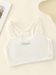 3pcs Girls' Breathable Mesh Vest Crop Tops - Multicolor - View 5