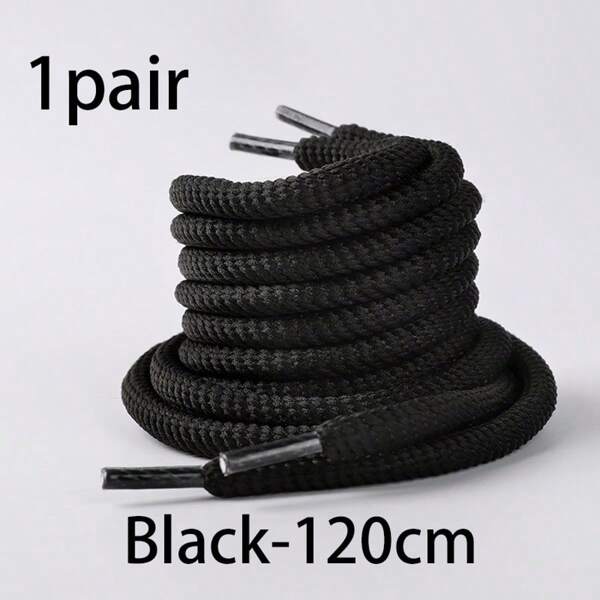 1 par de cordones redondos, perfectos para zapatillas y zapatos de lona, diseño unisex para mujeres y hombres