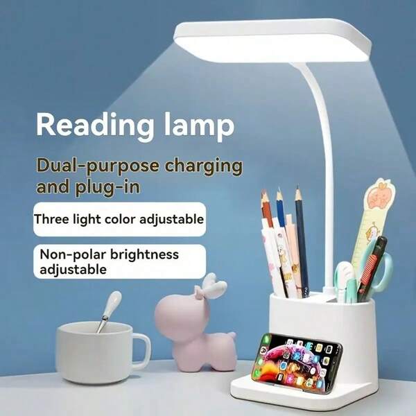 Desk Lamp, LED Flexo With Night Light, 3 Modes Dimmable LED Desk Lamp With 360° Gooseneck, Eye Care Desk Light For Study Office Reading