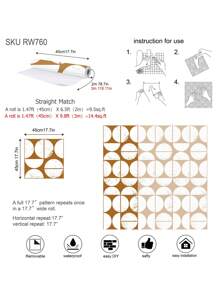 Scandinavian Style Abstract Self Adhesive Wallpaper Mid Century Modern Minimalist Black And White Removable Peel And Stick Wallpaper Boho Wall Decor Geometrical Minimalistic Peel And Stick Or Pre-Pasted Mural Wall Paper Wall Stickers Room Decor Wall Sticker