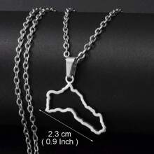 1 pièce Collier pendentif à gros charms de 5 cm, couleur argent/or, bijoux kurdes pour femmes et hommes