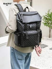 Mochila de gran capacidad con estampado floral de moda para hombres, mochila casual para ir y venir, viajar, para la universidad y laptop, mochila deportiva con cremallera, adecuada para el transporte, gran regalo para hombres
