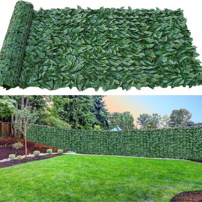 3M 6M Artificial Ivy Privacy Fence Screen, Fence Screening, Trellis With Faux Ivy Vine Leaves, Artificial Hedges Panel For Inddor Outdoor Balcony Wall Garden Decor