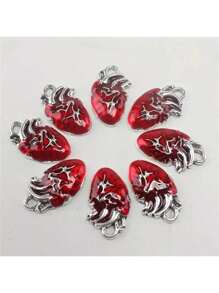 6/12/20 Stücke 26x15mm Vintage Charm Emaille Sarg Anhänger Halskette Kette Dekoration DIY Schmuckherstellung Zubehör Weihnachten