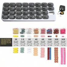 1 Piece Portable 31 Day Pill Organizer, Sealed Medication Container For Vitamins And Pills, Home Or Travel Pill Box - Multicolor - View 6