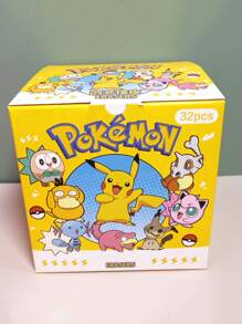 pokemon 1/5/10/32pcs Pokemon Eraser Ornaments Blind Box - Cute Cartoon Characters, Can Erase Pencil Marks, Can Also Be Used As Ornaments, Features - Ideal Gift For Giving, Summer Must-Have, Suitable For Giving Or Using At Summer Parties, Birthday Parties, Christmas, Halloween, Thanksgiving Parties,Valentine's Day, Couple