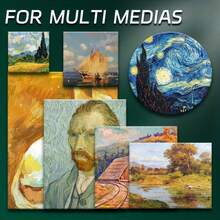 1 件装拉伸画布，白色空白画布，适用于油画、丙烯画、水彩画和蛋彩画的创意绘画，返校，学校用品 - 彩色 - 查看 6