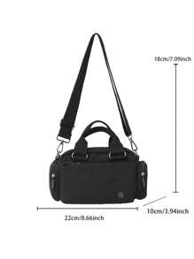 ceionkeust Unisex Men's Lightweight Anti-Theft Messenger Bag, Fashionable Waterproof Nylon Fabric Cross-Body Shoulder Bag, Multi Compartment Large Capacity Briefcase For Travel