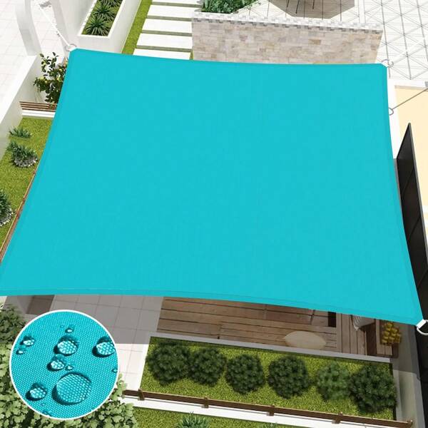 1 Rectangular Waterproof Sunshade Sail, Available In Multiple Sizes And Colors, With Drawstring. Blocking The Sun, Rainwater Is Suitable For Gardens, Outdoors, Pavilions, And Decorations