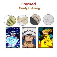 ONE PIECE Set Of 1/3/6 Pcs Anime One Piece TRAFALGAR LAW Poster Funky Canvas Wall Art Posters & Prints For Dorm Bedroom Living Room Decor ( Unframed)