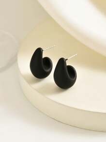 1 Pair Stylish & Simple Minimalist Design Seed Bead Earrings, Unique High-End Small Batch For Women Everyday Wear