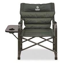 Guide Gear XL Comfort Padded Director's Camp Chair, 400-Lb. Capacity Gray Plaid - Green - View 2