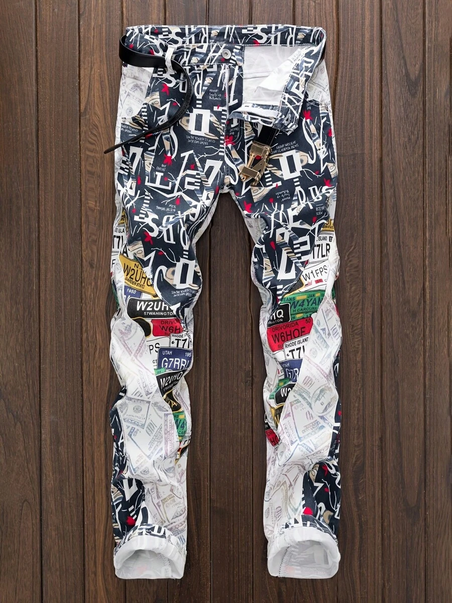 Men's Street Style Casual Versatile Fashionable Three Tone Pants - Nhiều màu - Xem 1