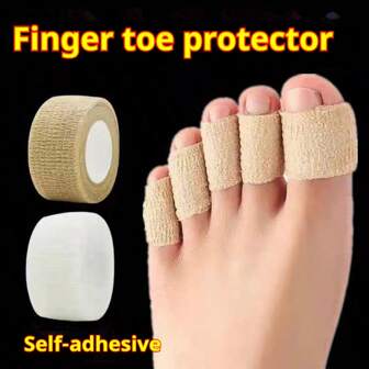 1 Rol Comfortabele Teenbeschermer - Beschermende Teentape, Anti-wrijvingsverband 2,5 CM, Zelfklevende Bandage, Teenmouwverband Gym Accessoires