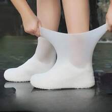 1 Pair Of Outdoor Latex Rain Boots Waterproof Shoe Covers, Suitable For Multi-Scenario Waterproof Shoe Covers. Durable, One Size ,Office,Household,Travel